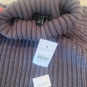 Ann Taylor, size large, gray sweater, brand new with tags.